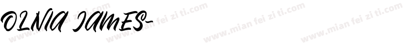 OLIVIA JAMES字体转换